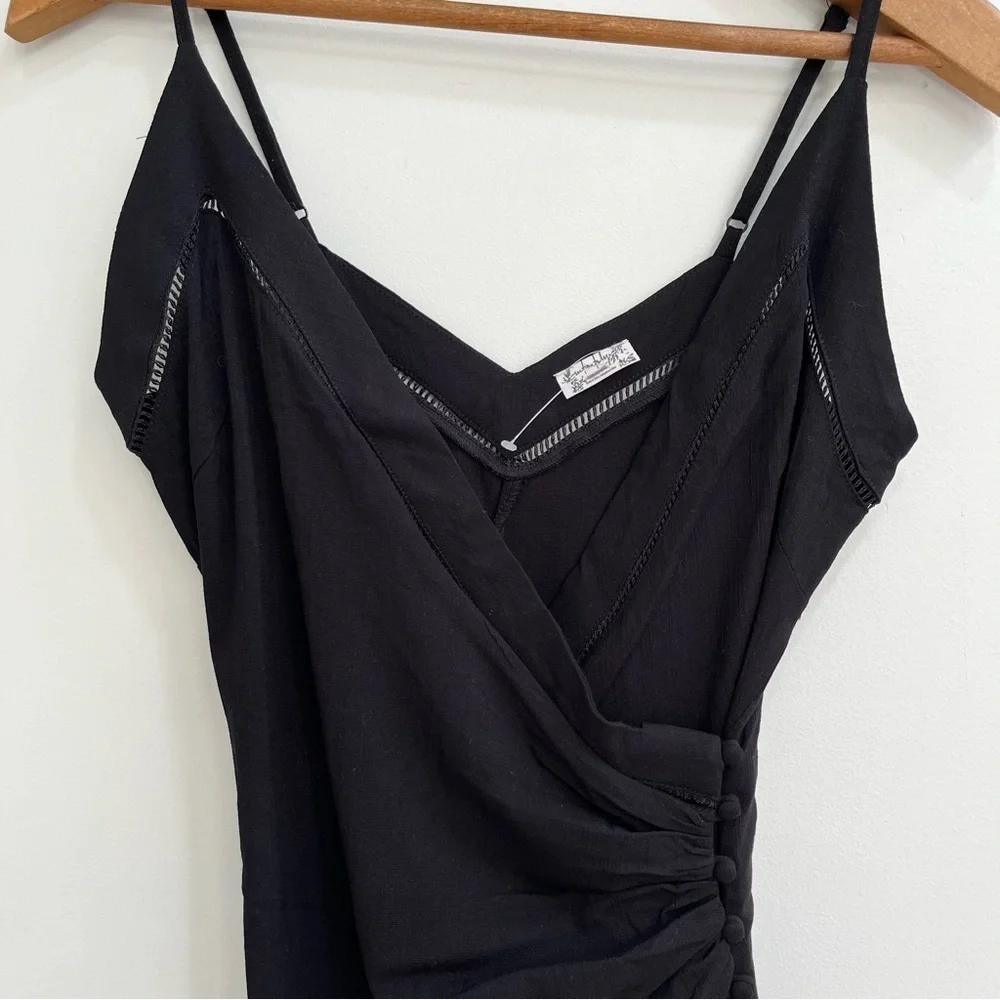 Intimately Free People Dylan Bodycon Mini Dress Black LBD Cocktail Party Small